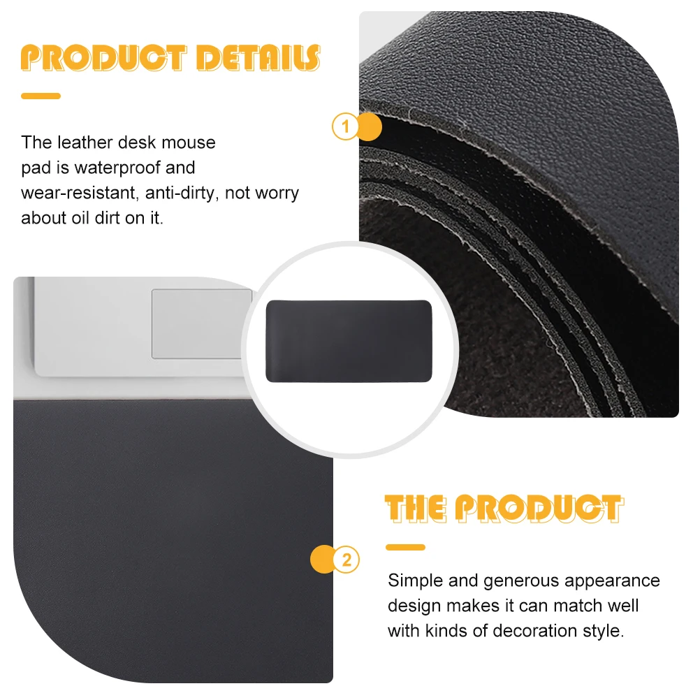 

Большой настольный коврик для мыши, гладкий водонепроницаемый игровой коврик для мыши для офисной и домашней работы, удобный настольный коврик для мыши