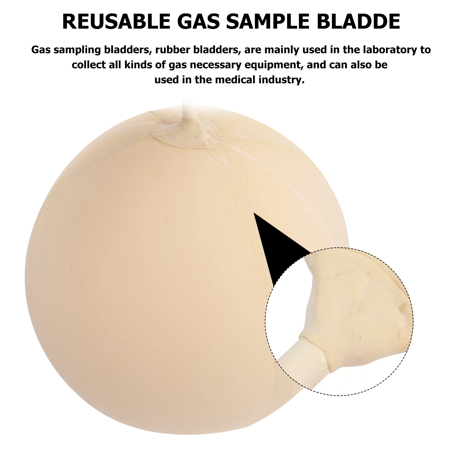

Laboratory Gas Sampling Bladder High-Quality Natural Rubber Reusable For School Teaching Equipment Use