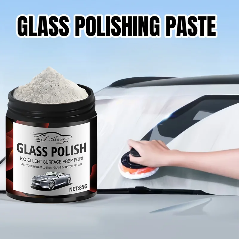 Cerium Oxide Premium Glass Polishing Powder, Professional Glass Surface Polish - Polishing Abrasive for Cars, Bathrooms, RVs, an