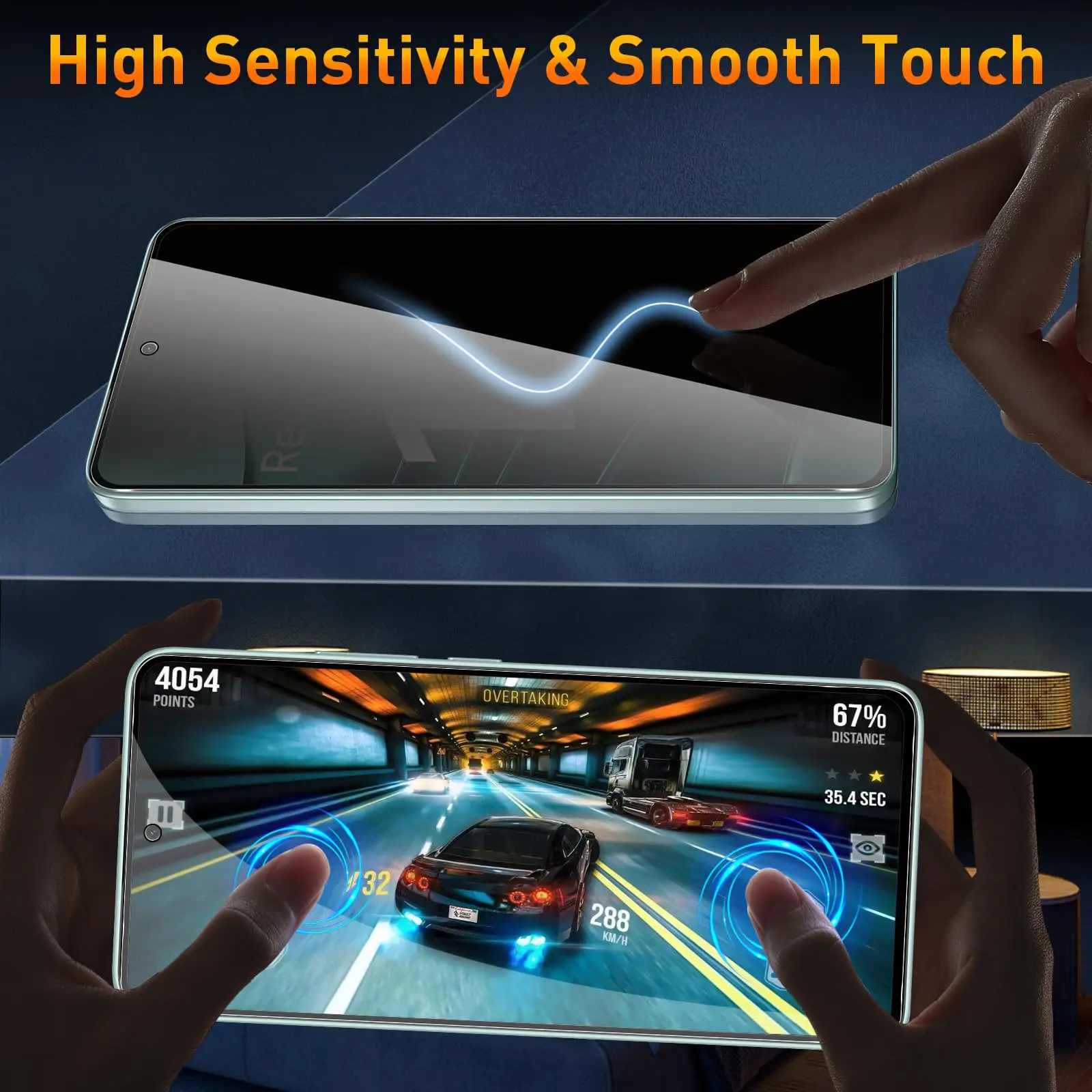 واقي شاشة مضاد للتجسس لهاتف Redmi Note 14 4G 5G، زجاج مقسى مسطح للخصوصية زقزقة للخدش 9H حافظة صديقة للميكا الألومنيوم العالي