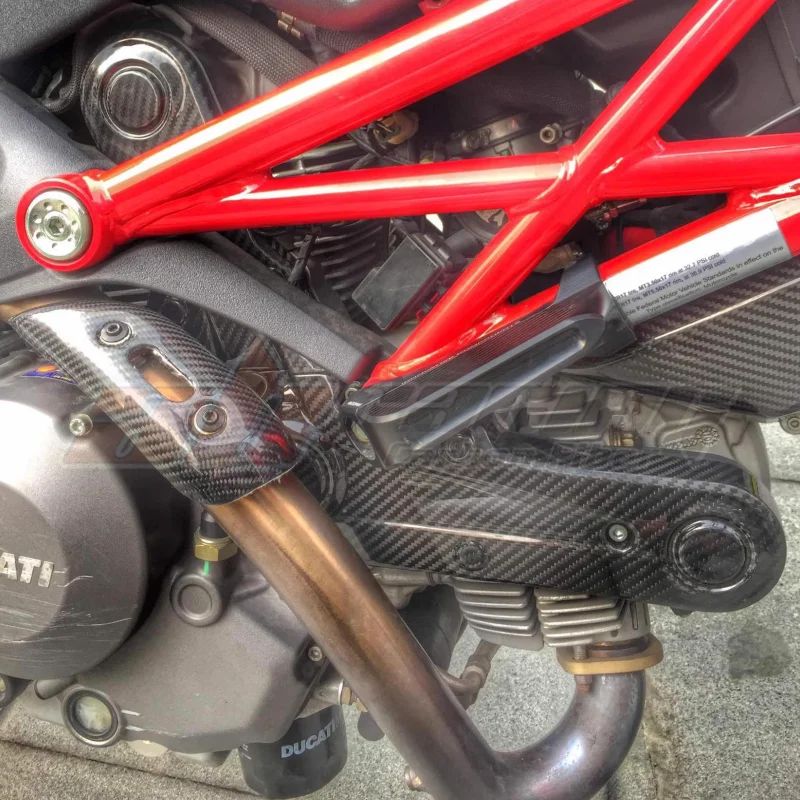 Belt Cover For Ducati Monster 696 795 796 797 Scramble 800 Full Carbon Fiber 100%