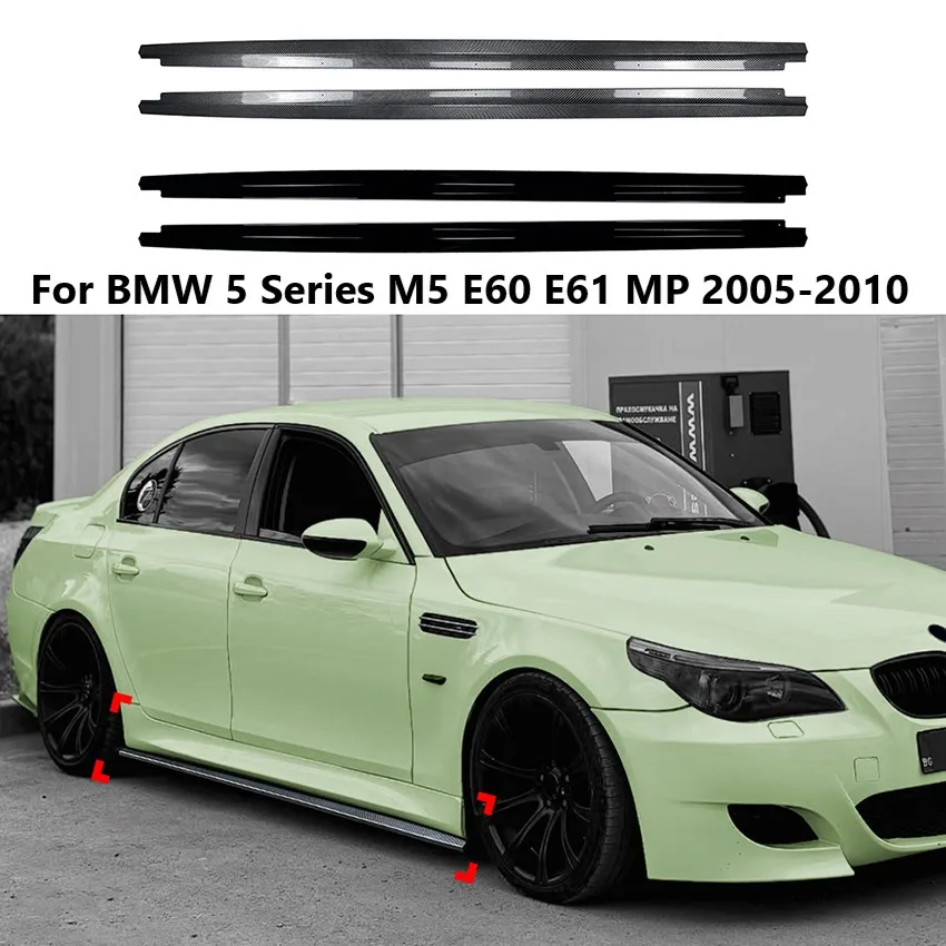 Auto-Seitenschweller für BMW 5er M5 E60 E61 MP 2005–2010, Diffusor, Splitter, Spoiler, Außen, Autozubehör, Aftermarket-Teile