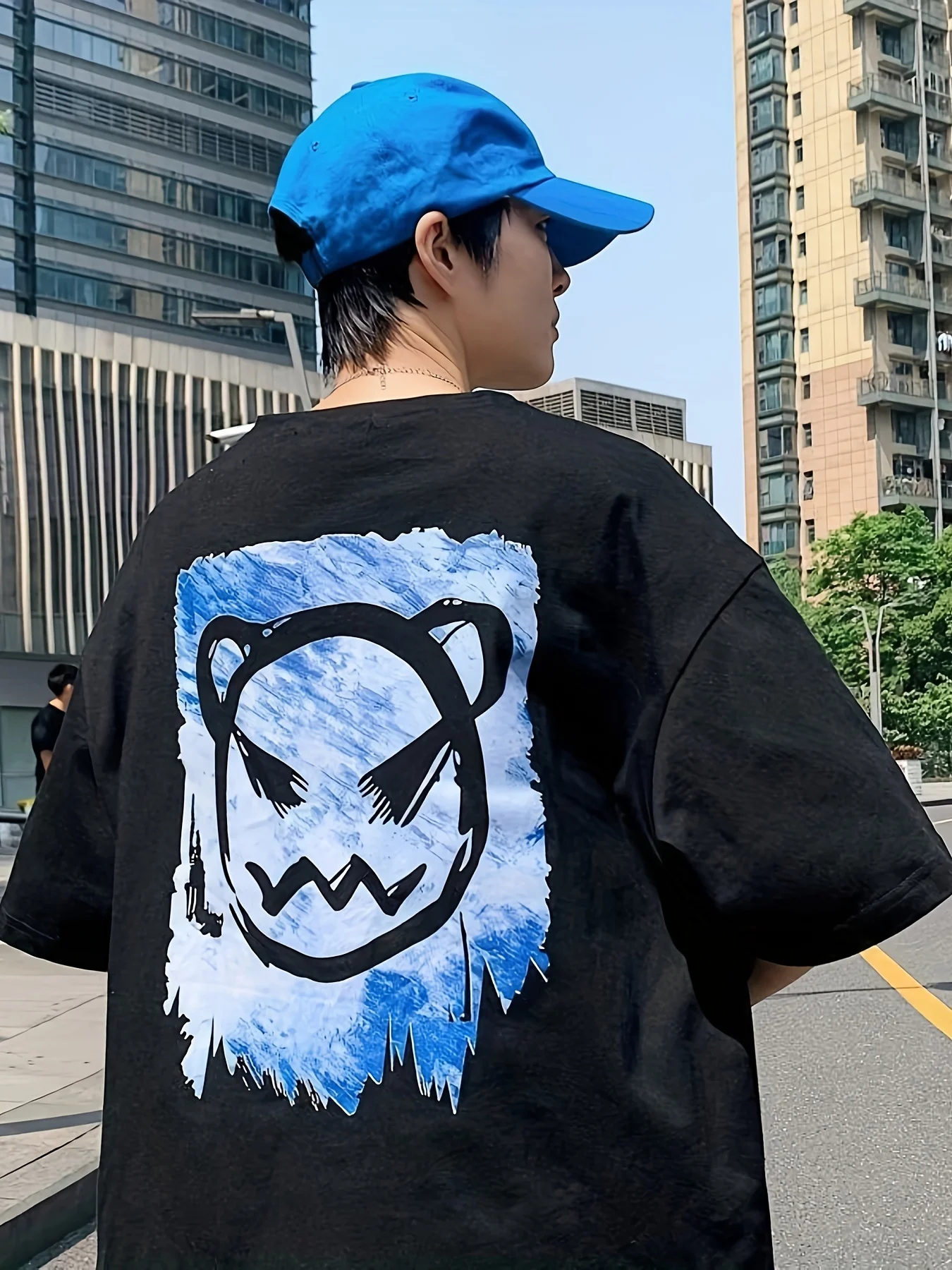 

Korean Style Cute Bear Printing Women T-Shirts Breathable Cotton Clothes Summer Fashion Tee Shirts Casual Oversize Streetwear
