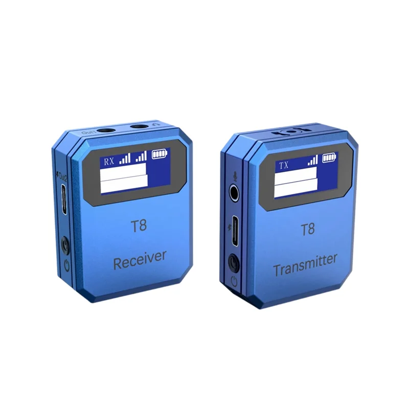 

B04B-Built-In Noise Reduction Chip 2.4G Wireless Lavalier Microphone System For Interview- Transmitter Receiver Included