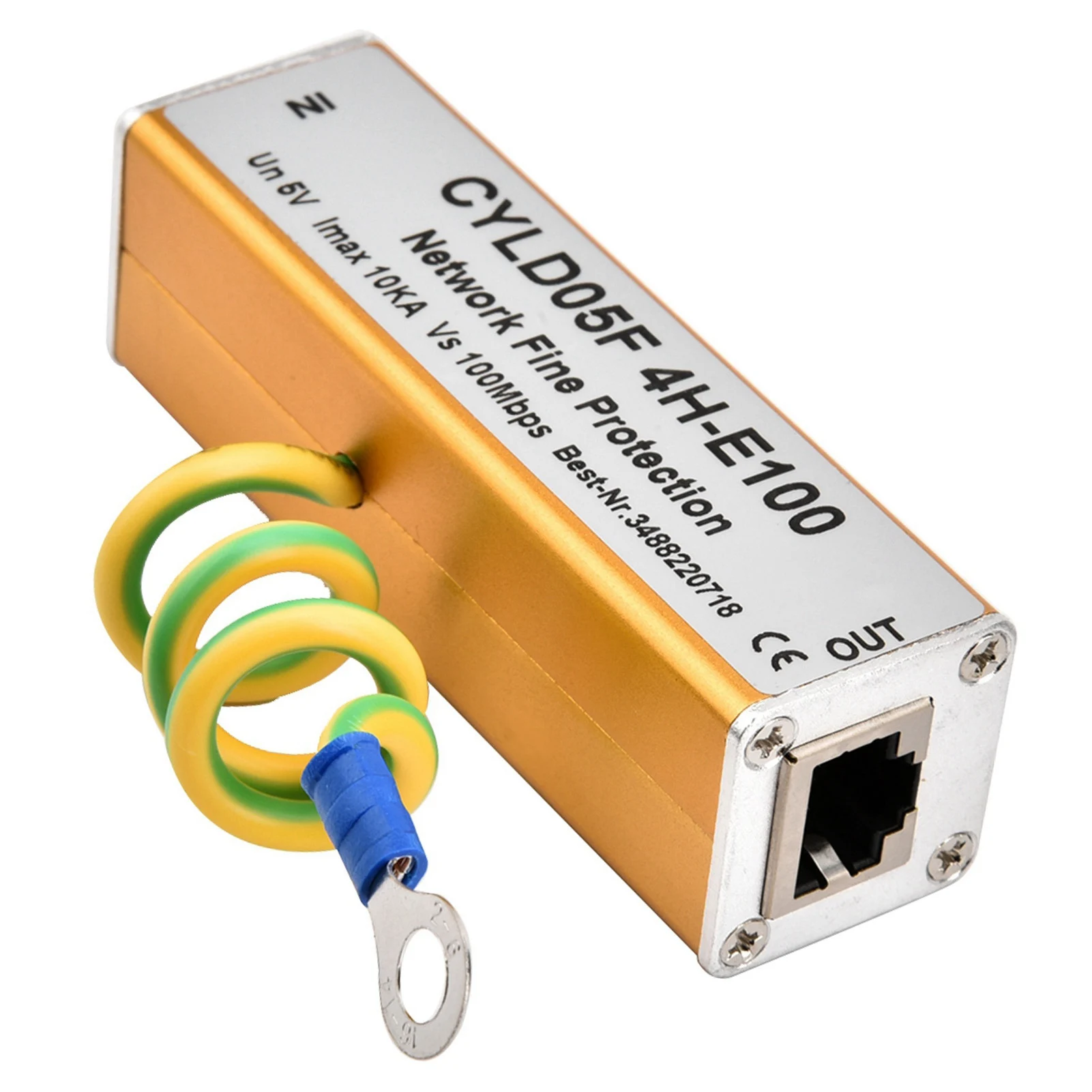 Universal RJ45 RJ11 Adapter Ethernet Netzwerk Überspannungsschutz Donner Beleuchtung Ableiter Schutz 5V Stabil Donnerfest Langlebig