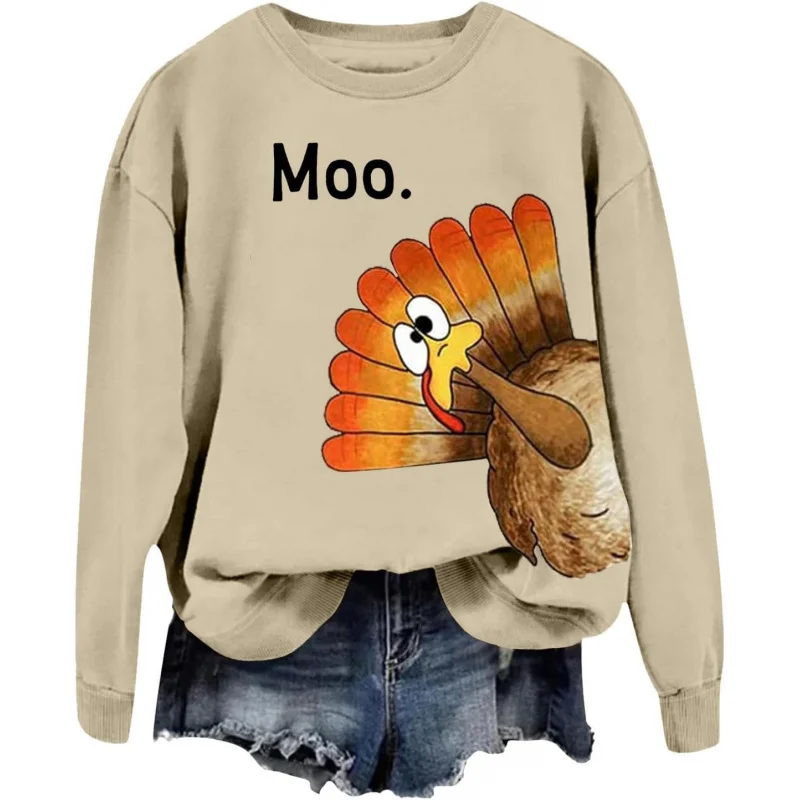 Thanksgiving Fashion Long Sleeve Turkey Jesus Hoodie