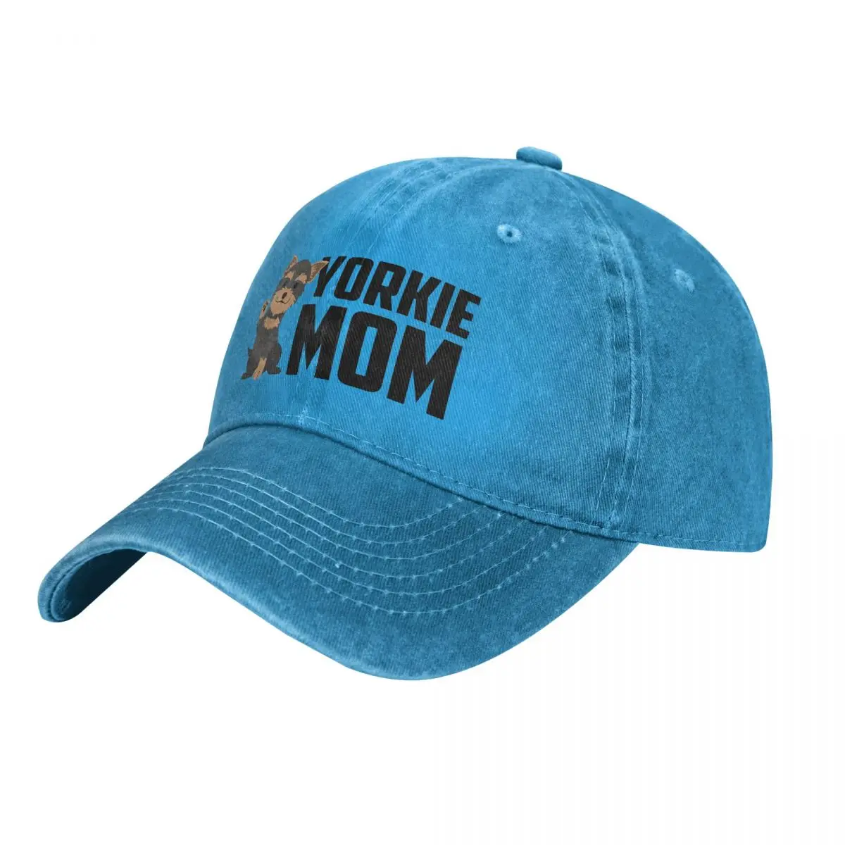 Summer Cap Sun Visor Mom Hip Hop Caps Yorkie Yorkshire Terrier Mini Dog Cowboy Hat Peaked Hats