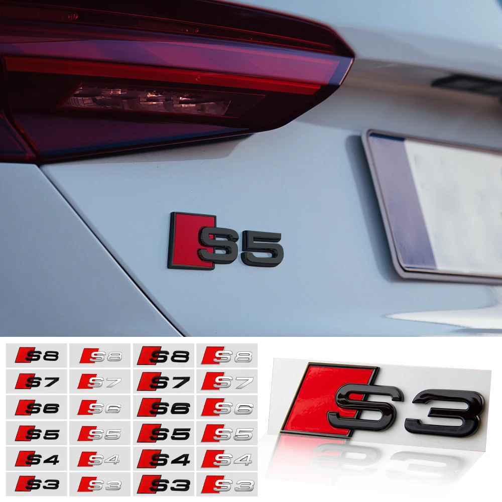 3D Metal S3 S4 S5 S6 S7 S8 Emblem Sticker Badge Decals Auto Side Body ...