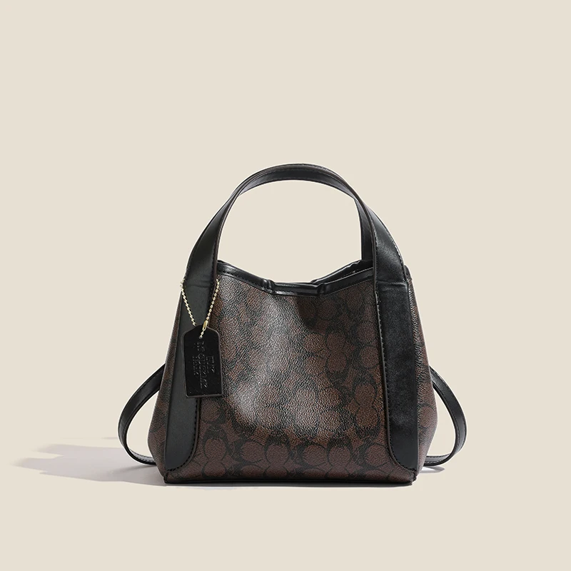 

Модная элегантная большая сумка в стиле Парижа — минималистичная однотонная дизайнерская сумка из кожи премиум-класса с детализацией логотипа с буквами