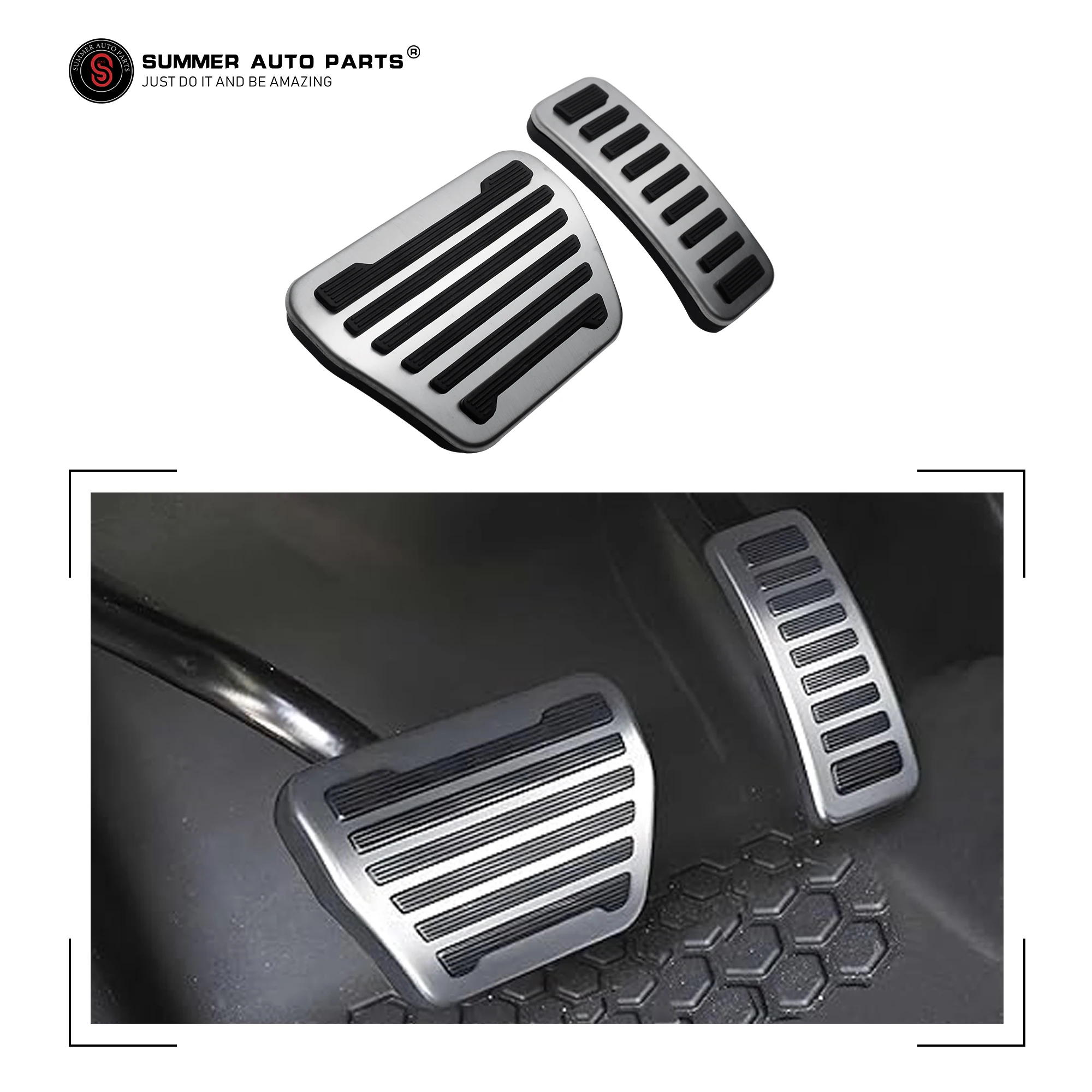 

Car Interior Accessories Stainless Steel Car Brake Universal Car Rest Pedal Brake Pedal For New Defender 90 110 130