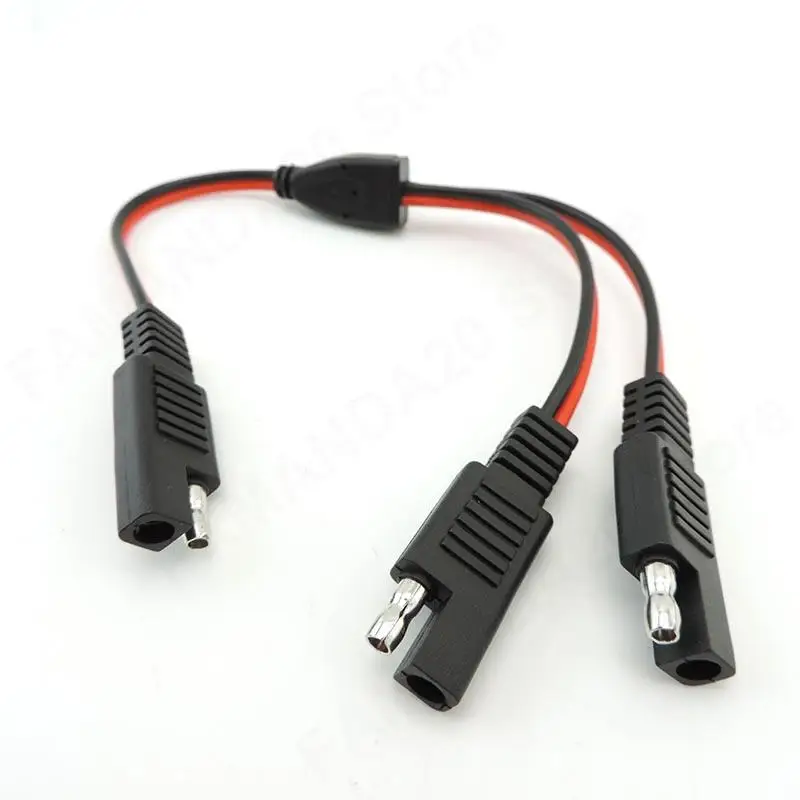 DIY 1 к 2 SAE Удлинительный кабель питания 18AWG адаптер разъем быстрое подключение фотоэлементов удлинитель солнечной батареи M20