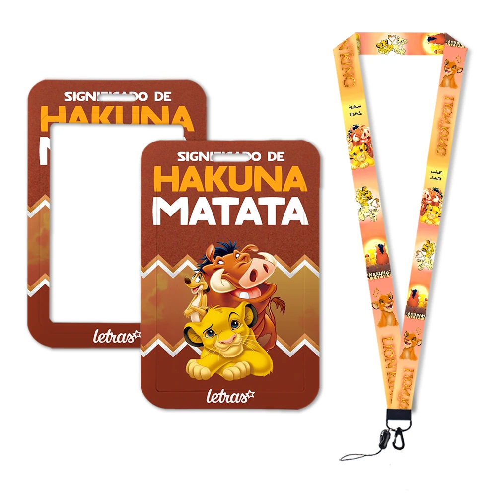 Cartoon The Lion King Lanyard Neck Strap Key ID Campus Card Badge Holder Phone Rope Keychain Lariat Lasso Kids Gift