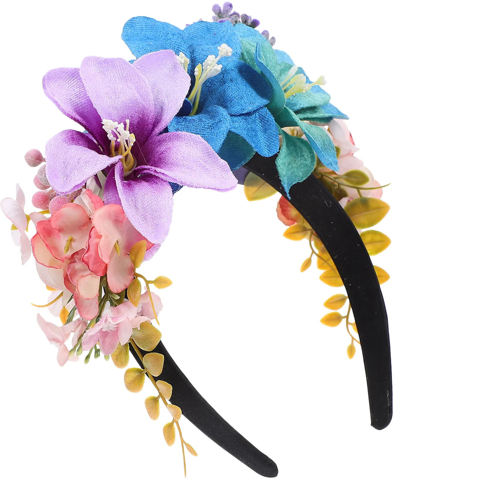 

Цветочная повязка на голову для женщин, красивое цветочное украшение для волос, мягкая и удобная повязка для волос для свадьбы, выпускного вечера, дня рождения, праздника