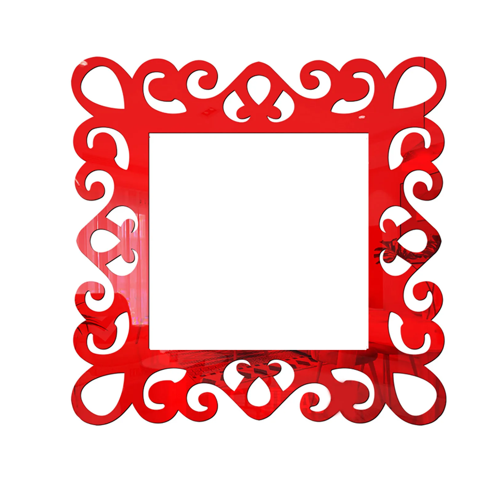 Mirror Acrylic Switch Wall Stickers Apartment Decoration Protector For Power Frames Things To House Plugs Trims Young Rose Gold