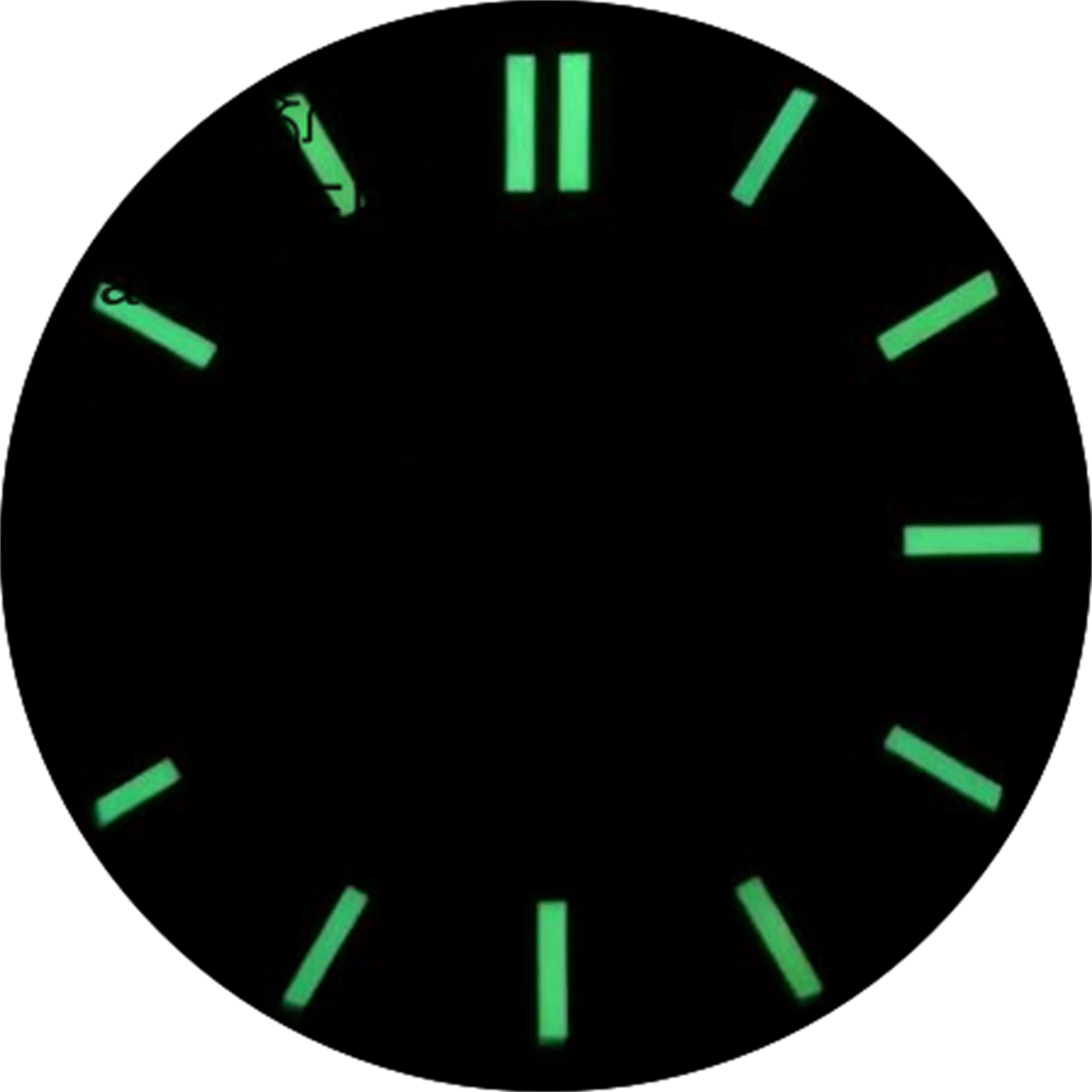 BLIGER-esfera de reloj de 29,8mm, color azul, marrón, negro, plateado, verde, ajuste luminoso, movimiento NH38