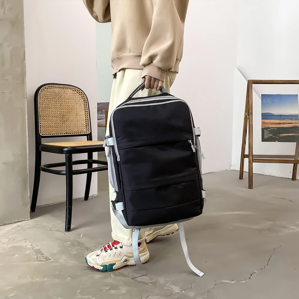 

Вместительный дорожный рюкзак с креплением к чемодану - многофункциональная модная сумка для отдыха и хранения вещей