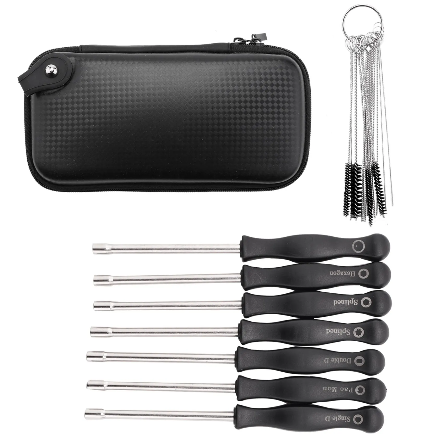 Stable-11Pcs Carburetor Adjustment Screwdriver Tool Kit With Carb Cleaning Needles Brushes Fit For Common 2 Cycle Carburator