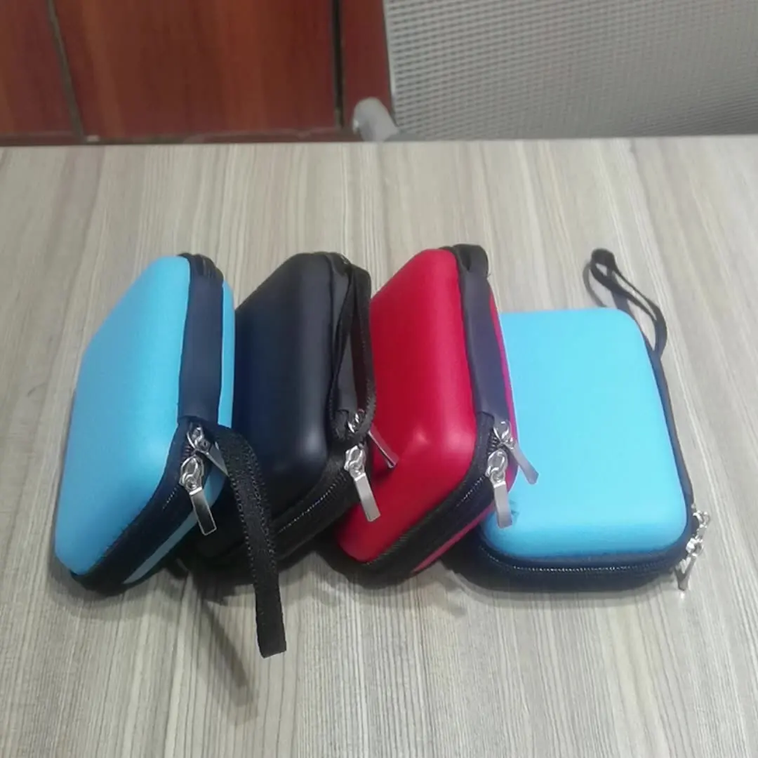 JHYZAURTEK External Hard Drive Disk Portable Zipper Case Bag Pouch Protector For 2.5" WD Seagate ADATA HDD Hard Disk Drive