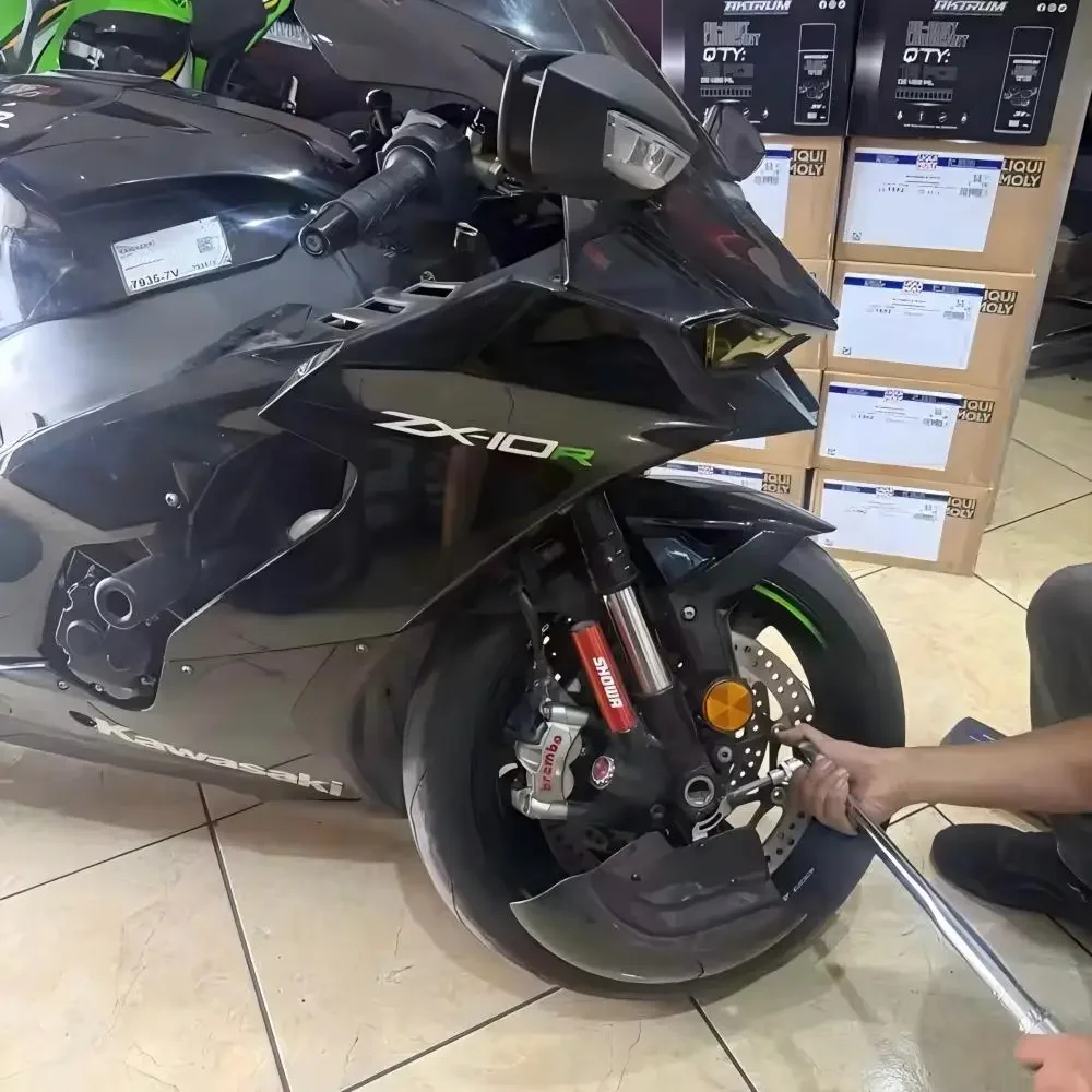 

ZX10R Brake Disc Protection Cover Wheel Air Deflector Vent Hood FOR ZX10R ZX-10R 2021-2026 ZX 10R Brake Disc Protection Cover