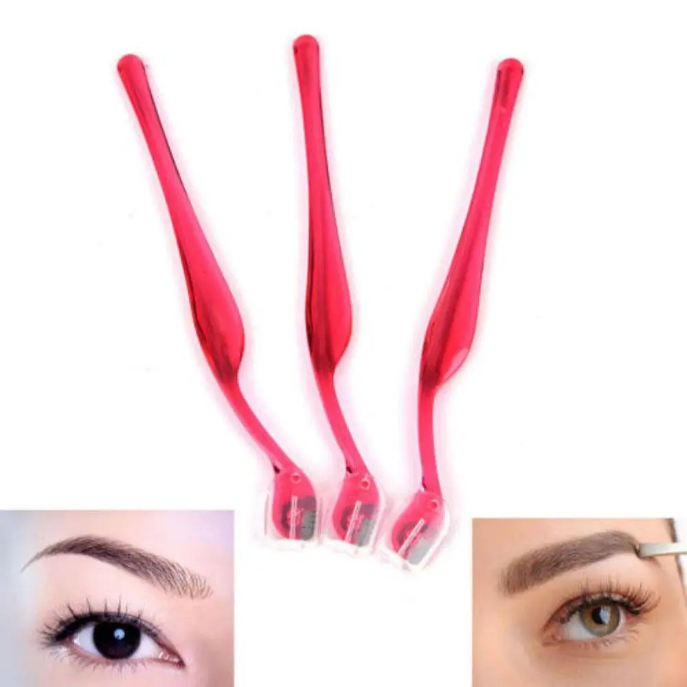 2 uds belleza fácil de usar herramientas de maquillaje portátiles maquinilla de afeitar para cejas herramientas cosméticas recortador de cejas