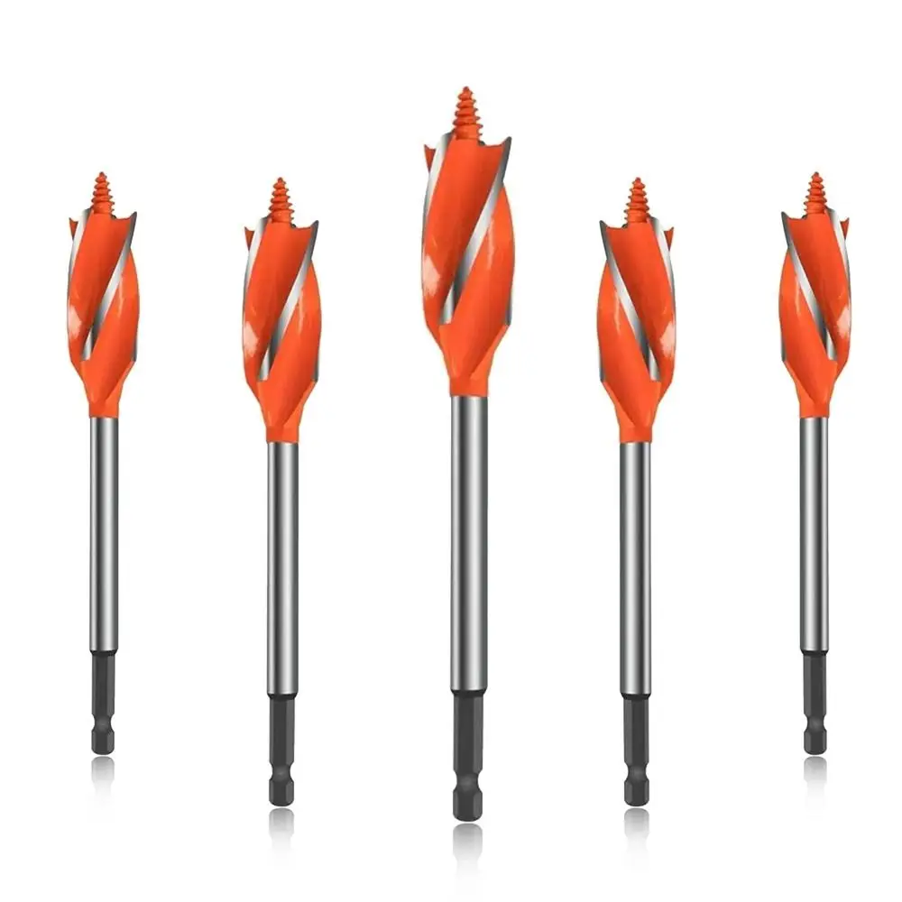 목재 커터 트위스트 드릴 비트, 육각 생크 목재 구멍 커터, 4 플루트 오거 목수 드릴 비트, 코어 드릴 비트, 10-25mm