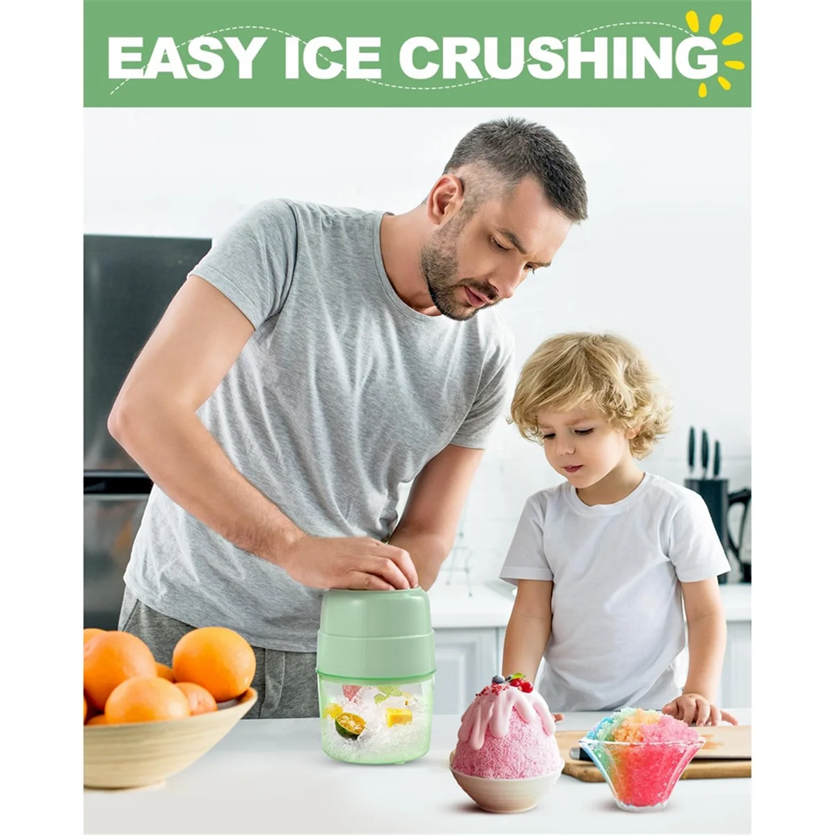 آلة مخروط الثلج آلة صنع الثلج آلة حلاقة الثلج اليدوية آلة حلاقة الثلج المزدوجة شفرة من الفولاذ المقاوم للصدأ كسارة الثلج