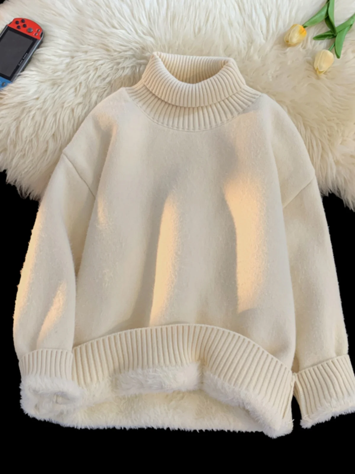 

Мужская толстовка Cleanfit с высоким воротником, утепленная, на флисовой подкладке, вязаная, повседневная, приталенная, для зимы