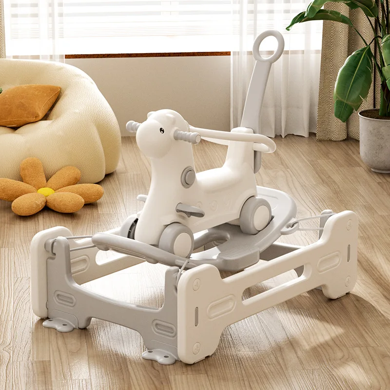 子供用多機能トランポリンロッキングホースおもちゃ、安全なベビーロッキングホース、屋内幼児アクティビティプレイ、乗用玩具馬