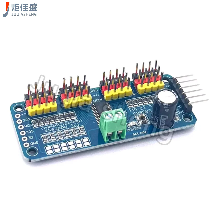 16-channel PWM Servo steering gear driver board robot controller IIC interface driver module PCA9685 For Raspberry Pi
