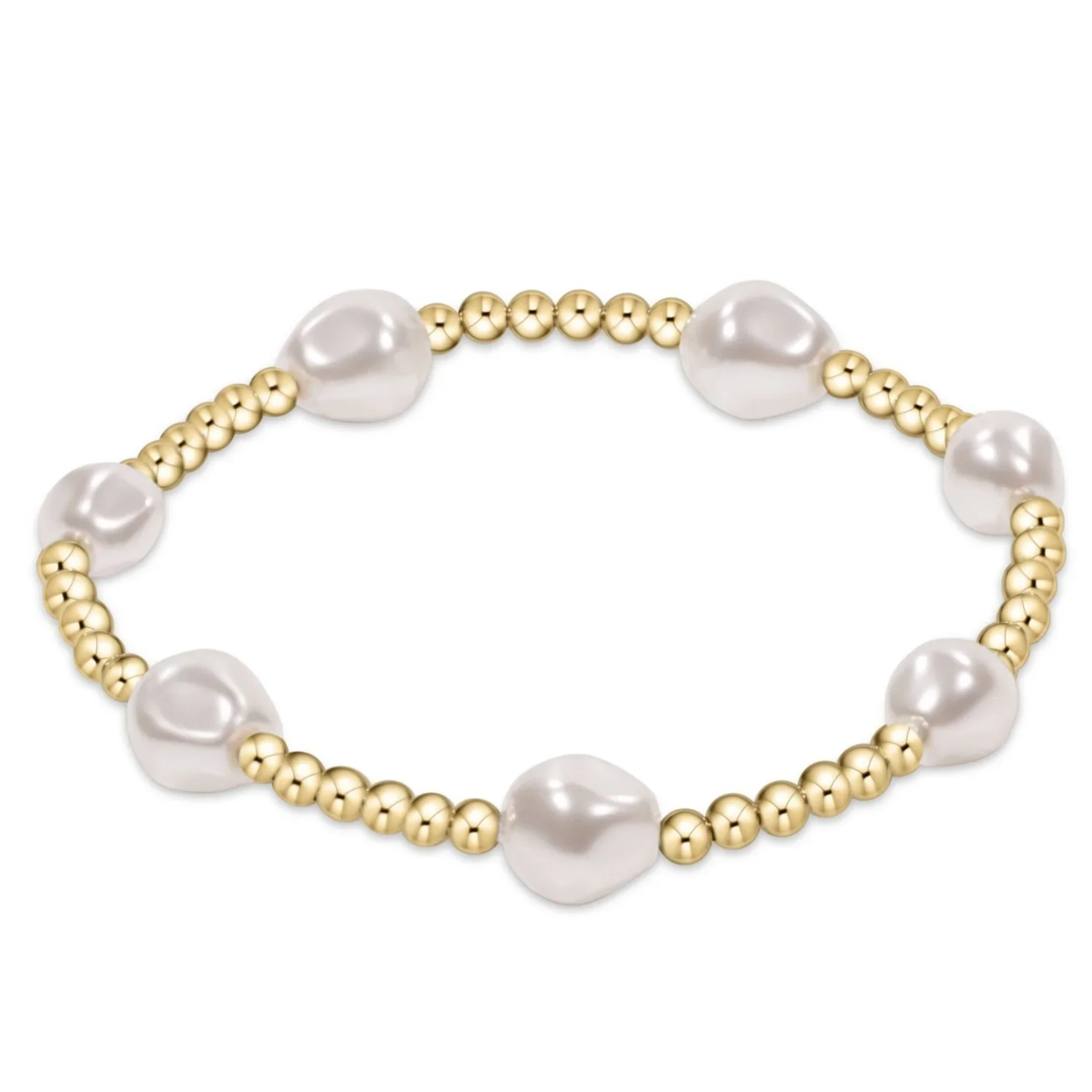 Vlen Perlenarmband mit Goldbesatz für Damen, 18K vergoldet, elastisch, mehrlagig, stapelbar, zierliches Armband, handgefertigter Schmuck, Geschenkidee – Detail 3