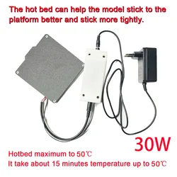 Hotbed with 30W or 60W Power for X1, X2, K1,K2, K7,K6 K10 K9 NANO, NANO plus, Minnie, Mickey, 3d printer