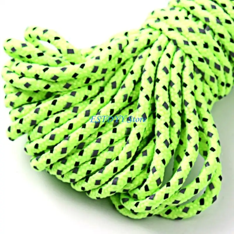 

G6DE 50m Reflective Rope Wind Rope Buckle Umbrella Rope Tent Fixed Tent Rope Night Light Rope Camping Buckle Windproof Rope