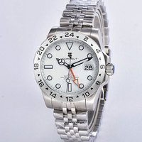 CORGEUT NH34Mov Automatic Mechanical Wristwatches 10ATM Waterproof 39mm GMT Function NH34 GMT Lume Mens Watch Dress Man Reloj