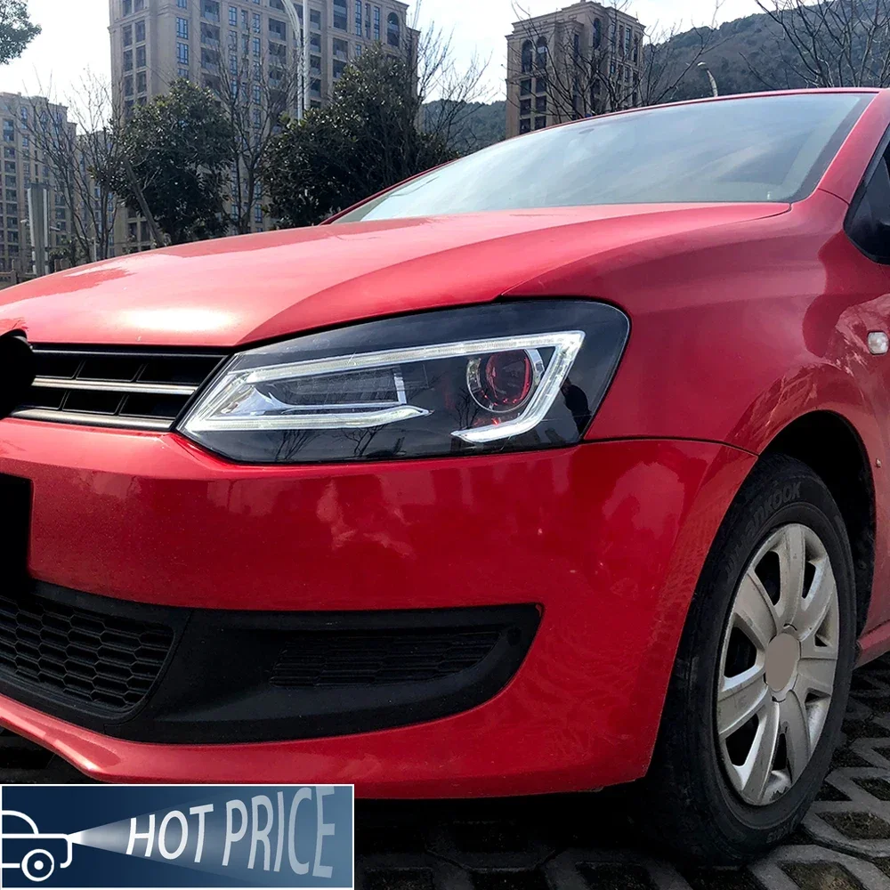 

Car Front Lamps For 2011-2017 VW Polo Auto Headlights Assembly Upgrade A5 Style LED Projector Lens Accessories Plug and Play
