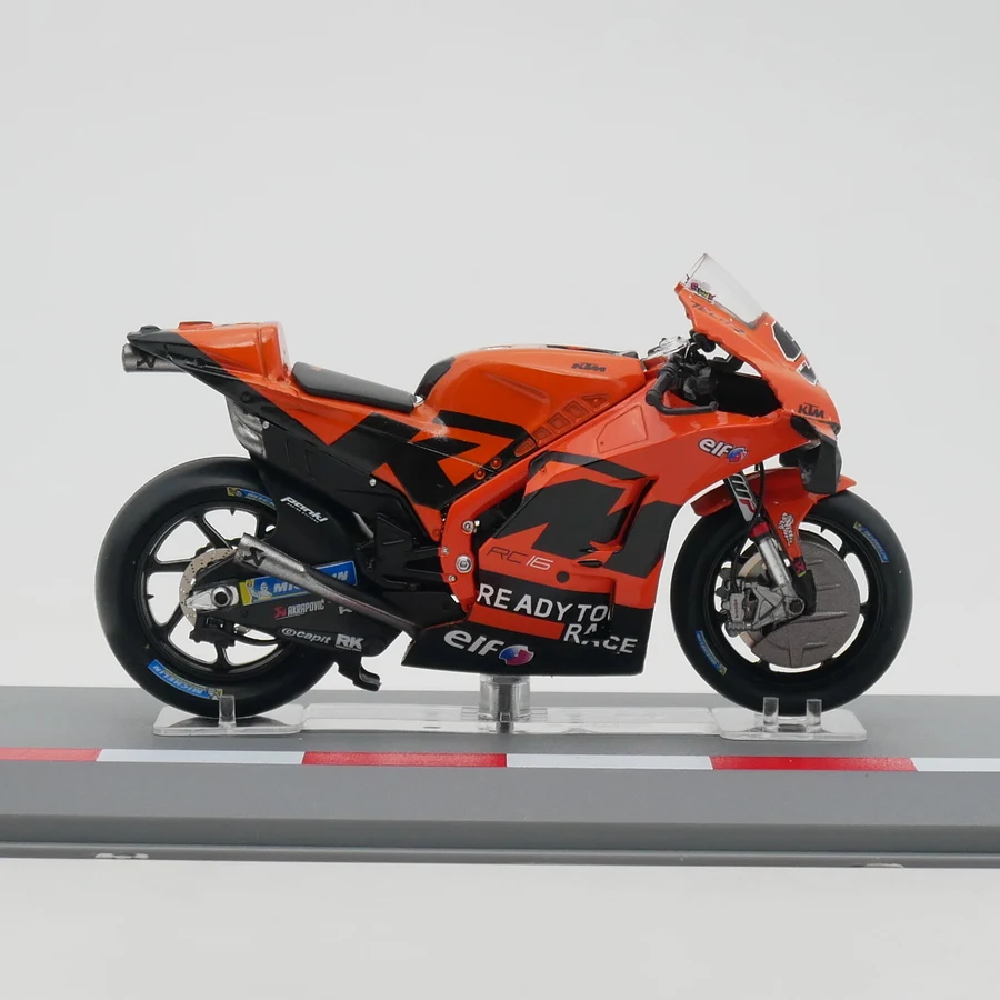 1:18 Scale Diecast Alloy Moto GP 2021 KTM RC16 Danilo Petrucci Motorcycle Toys Cars Model Classics Adult Souvenir Static Display