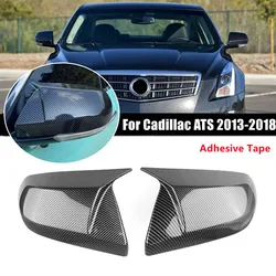 Voor Cadillac CT4 ATS 2013-2023 Auto Achteruitkijkspiegel Zijspiegel Cover Wing Cap Buitendeur Behuizing Shell Trim Sticker ABS accessoires