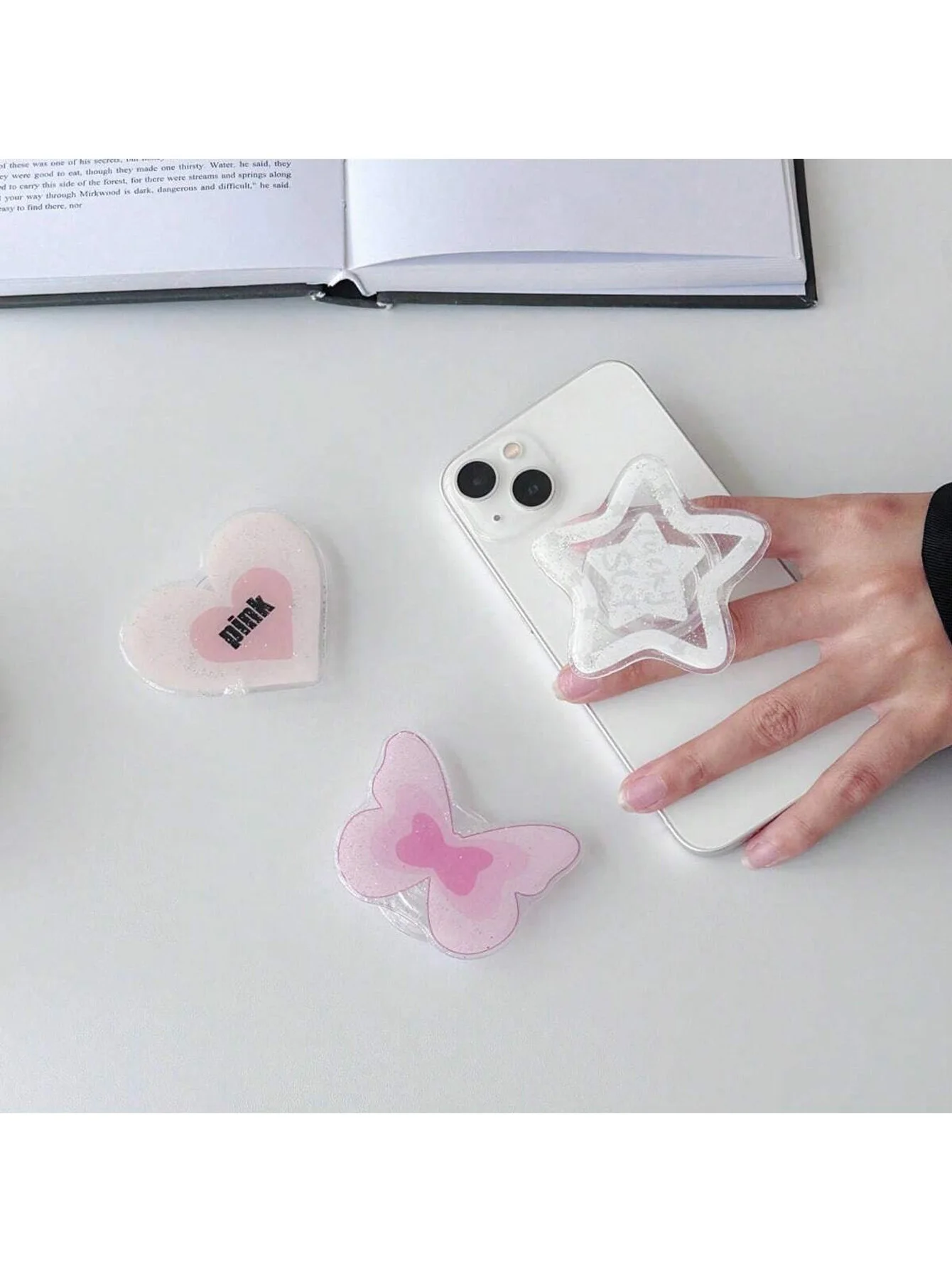 

Креативный держатель подушки безопасности для телефона, многофункциональная вращающаяся и телескопическая настольная подставка для ленивых показа, форма бабочки, форма сердца, портативная подставка в форме пятиконечной звезды, 1 шт.