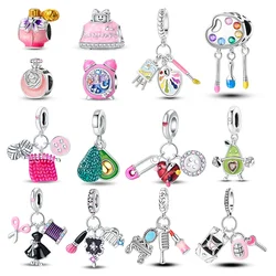 S925 Sterling Silver profumo perline disegno Sport Fitness musica Charms braccialetto originale fai da te per le donne che fanno regali di gioielleria raffinata