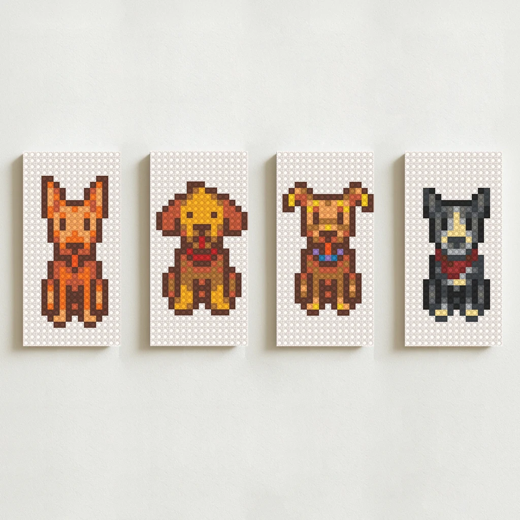 

Stardew Valley MOC Building Blocks Brick Art Poster DIY Wall Decor Gift