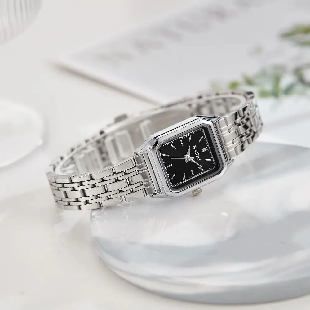 Reloj informal de moda para mujer con temperamento elegante, exquisito reloj cuadrado de cuarzo con esfera pequeña, reloj de cuarzo часы жletiikanе