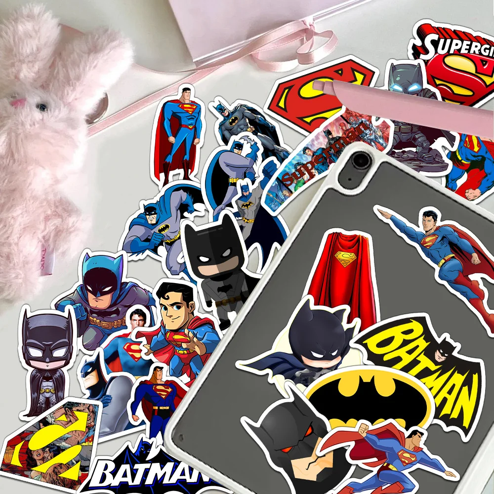 Batman Superman Stickers-Waterproof Vinyl Decals for Water Bottles, Luggage Phone Cases, Great Gift for Kids & Superhero Lovers view 6