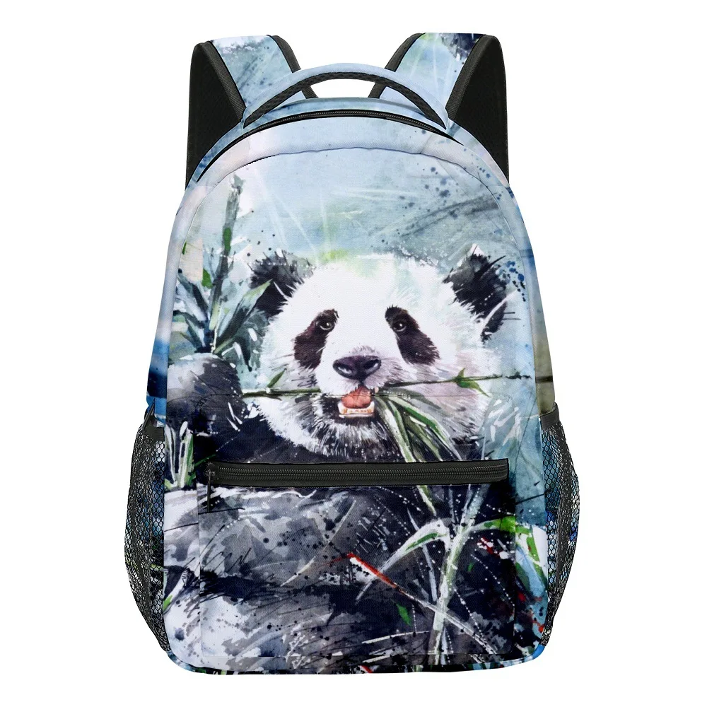 

Classic Kpop Youthful School Bags Unisex New Panda Travel Bags 3D Print Oxford Waterproof Notebook Shoulder Backpacks