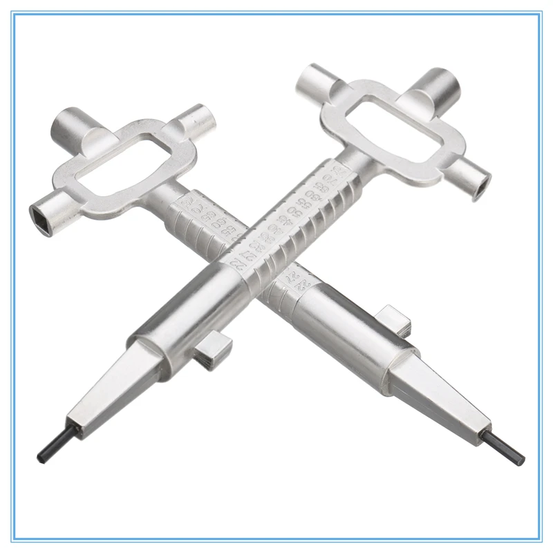 

2Pcs 7.5Inch Sliver Locksmith Tool Multi Purpose Cylinder Gauge Cam Turner Spindle Turner