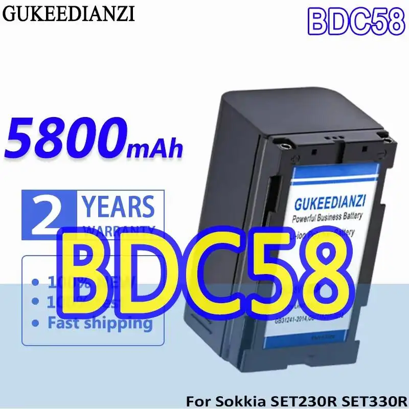

Total Station Battery BDC58 5800Mah For Sokkia SET230R SET330R SET530R SET630R SET230R3 SET330R3
