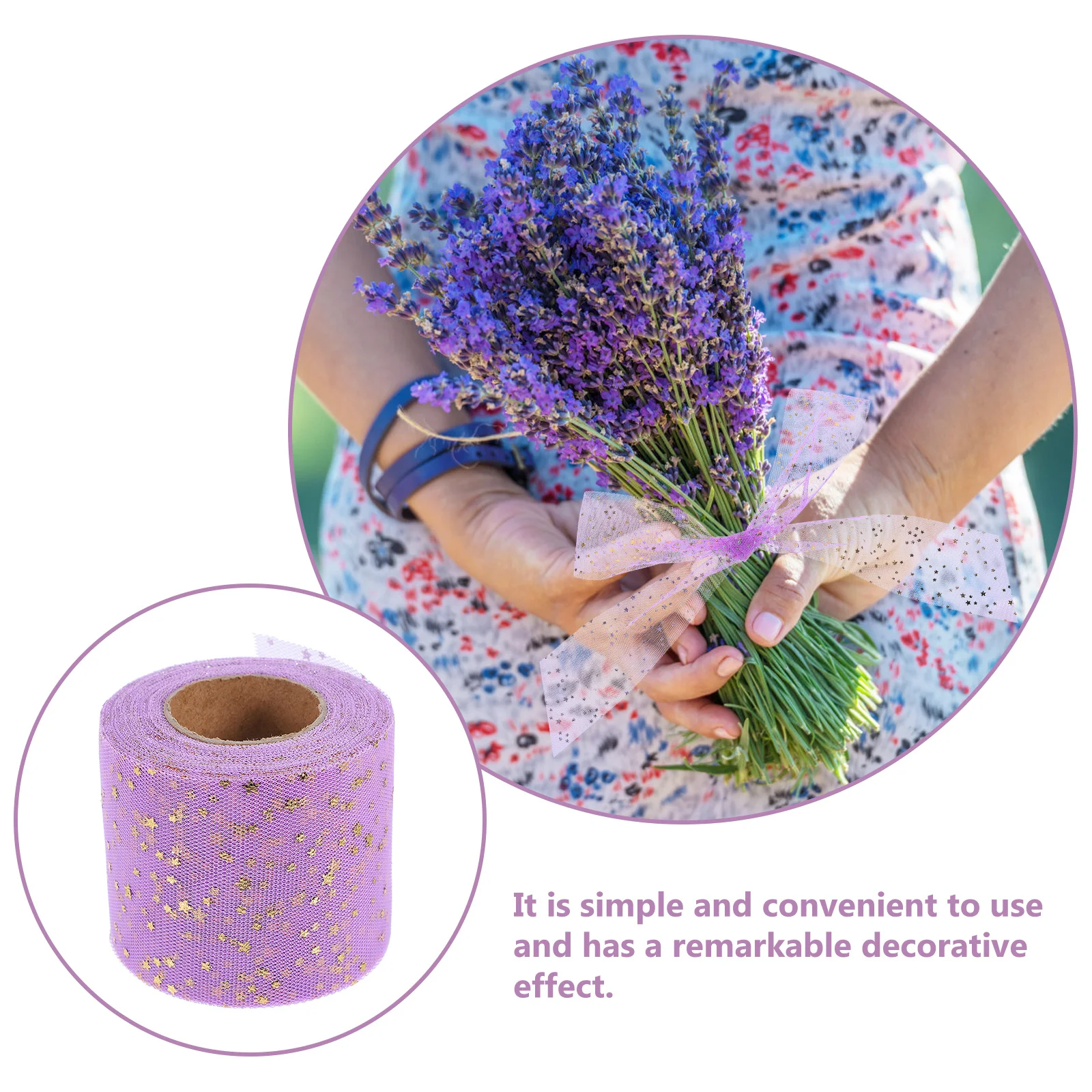 2 لفات من شريط خمس نقاط مادة ممتازة لتقوم بها بنفسك شريط لتنانير توتو إكليل صنع تغليف الهدايا اليدوية #3