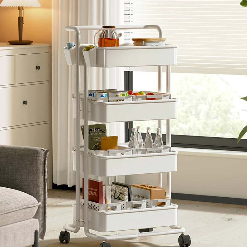 

Storage rack, small cart, bookshelf, mobile floor to floor kitchen, bathroom, bathroom, multi-layer snack rack, storage rack