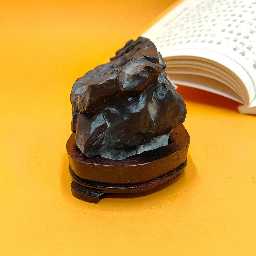 MTBUY 1PC Suiseki Collection Stone Mountain Rock Asian Natural Stone Rough Stone Cadeau Homme Sculpture Stone Office Decoration