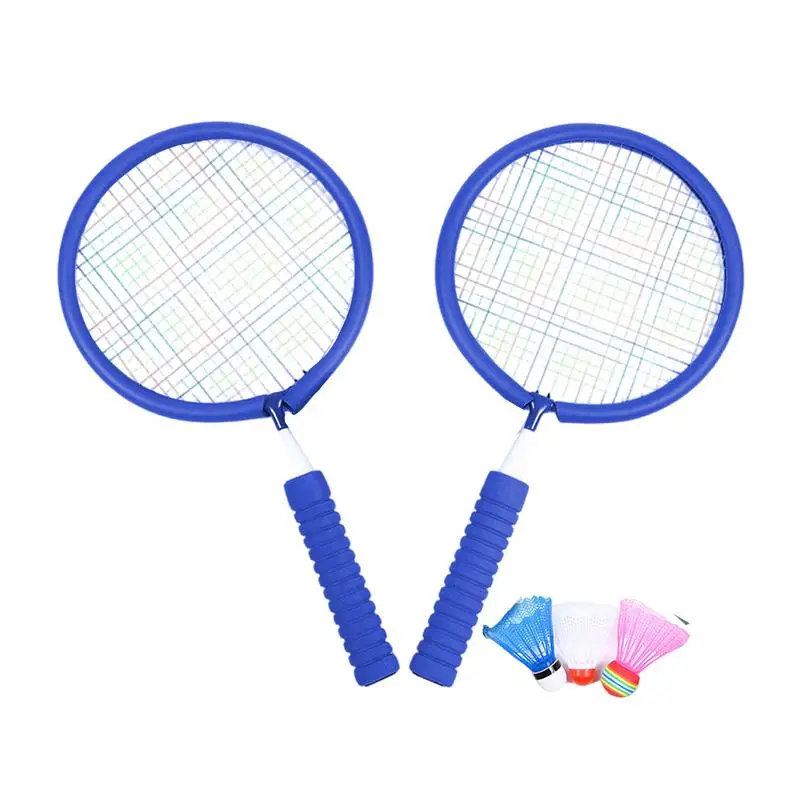 Racquet Sport Toys Beach Lawn Yard Badminton Set Lightweight Racquet Beach Play Game Toys Set Including 3X Badminton For Indoor