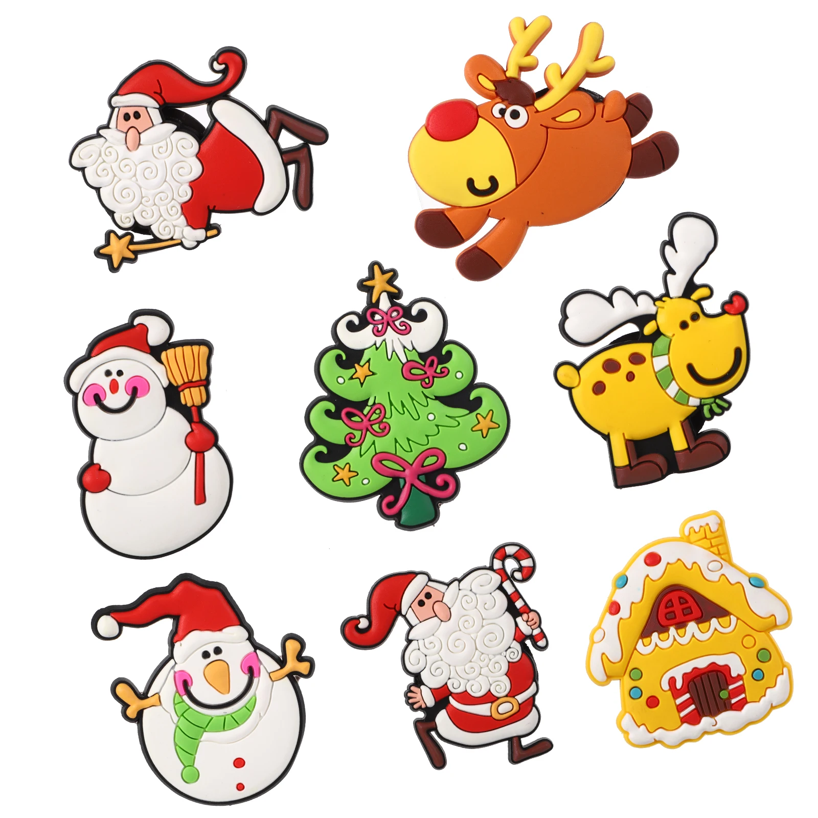 

Christmas Decoration Tiles Set Fridge Magnet Magnetic Sticker Magnets Refrigerator Decals Decorations