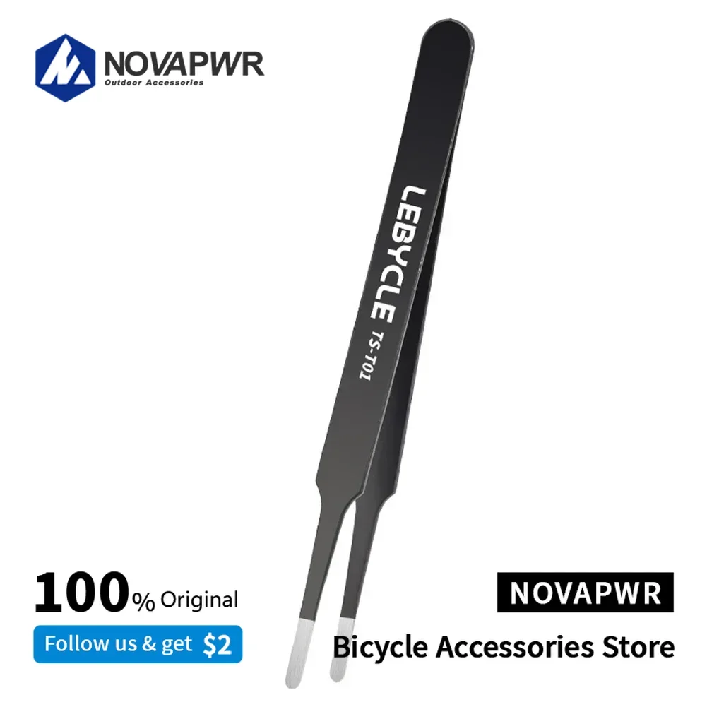 122mm Bike Seal Removal Tweezers, Multi-Functional Non-Slip Repair Tool for Ball Bearings & Headsets, Cycling Maintenance Kit